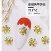 2026 Novas Decorações de Nail Art de Natal Pequenos Acessórios Diamantes para Unhas Acessórios de Strass para Nail Art Árvore de Natal Papai Noel
