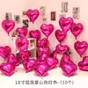 Set de Globos de Papel de Aluminio de 18 Pulgadas para Decoración de Fiesta de Boda, Compromiso, Cumpleaños en Forma de Corazón, Boda, Habitación de Novia, Escalera, Ambiente de Boda