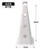Cono marcador perforado de base cuadrada para entrenamiento de fútbol y baloncesto, cono de helado obstáculo para niños, venta al por mayor de equipamiento deportivo