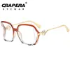 Monturas de Gafas Personalizadas de Metal Hueco de Estilo Europeo y Americano Transfronterizas, Multicolor, Estilo Ins, Ojo de Gato, Moda, Gafas Sin Graduación