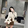 Abrigo de Lana Tb Otoño e Invierno Nuevo Cárdigan de Punto para Mujer Cuello en V Casual Versátil Adelgazante Cardigan con Forma de Diamante para Mujer