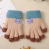 Guantes Calientes para Niños Invierno Dibujos Animados Lindos Guantes para Bebés de 1 a 3 Años Gateo Juego Guantes de Medio Dedo para Bebés