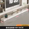 Mesa de Centro de Ardósia Minimalista Italiana para Casa 2025 Nova Sala de Estar Quadrada Mármore Imitado Combinação de Mesa de Centro de Luxo Leve