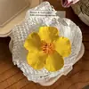 Atmósfera de Principios de Primavera ~ Pinza para el Cabello de Flor de Hibisco Simulada Estilo Dulce de Resort junto al Mar para Mujer Accesorios para el Cabello Bohemios de Frangipani