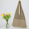 2023 Nueva Bolsa Transfronteriza Bolsa Tote de Gran Capacidad Bolsa Tejida Bolsa de Punto Bolsa Calada Bolso de Hombro Bolso de Mujer Trendy