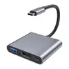 Estación de Acoplamiento 3 en 1 USB-C a HDMI, 4K@30Hz, Transmisión de Alta Velocidad USB 3.0, En Stock Transfronterizo
