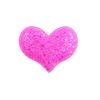 Broche pequeño de color degradado fresco con forma de corazón para niñas, con purpurina, corazón de melocotón, para ropa, bolso, hebilla de joyería linda, suministro