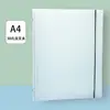 Fichário metálico A4 com 30 furos e encadernação com corda, capa de fichário em PP, refil de caderno B5 com 26 furos, capa A5 com 20 furos