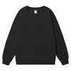 Sudadera de forro polar compuesto de color liso para primavera y otoño, con hombros caídos, para padres e hijos, cuello redondo, con logo personalizado, top casual disponible para imprimir
