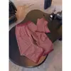 Pijama de tirantes a rayas con copas en el pecho para mujer, ropa de verano, se puede usar para salir, conjunto de top sin mangas y pantalones largos, pijama con copas en el pecho