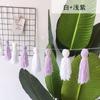 Decoración de estilo nórdico con flores para el hogar, decoración suave para habitación infantil, borla de lana de color macarrón, decoración colgante.