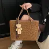 2025 Estilo Coreano de Moda Tendencia Simple Versátil Casual Bolso Cubo Tote Bandolera Bolso de Hombro Cruzado Bolso de Mujer