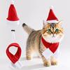 Chapéu de Natal para Gato Transfronteiriço Capuz para Cão British Short Adereços para Foto de Animal de Estimação