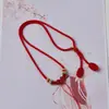 Cordón Colgante de Alta Gama Tejido a Mano Collar de Jade Dorado al por Mayor Joyería de Jade Hetian DIY Cuerda de Alta Calidad