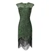El Vestido de Noche Gatsby Más Popular de Amazon para Tallas Grandes Estilo Retro de los Años 20 con Lentejuelas y Borlas