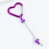 DIY Amor Fivela de Montanhismo com Miçangas Gancho de Metal Fivela de Chave Mochila Fivela de Montanhismo Fivela de Montanhismo Multifuncional para Exterior