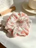 Scrunchie de cabelo elegante para meninas, direto da fábrica, scrunchie coreano estilo preguiçoso, elástico de cabelo de chiffon, corda de cabelo, scrunchie