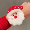 Navidad círculo pop pequeño regalo decoración mayoreo pulsera de asta de felpa regalo navideño niños círculo de aplausos mujeres