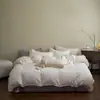 Conjunto de Cuatro Piezas de Gasa Arrugada de Encaje de Nuevo Estilo 2026, Conjunto de Tres Piezas Estilo Sábana de Cama de 1.2 m