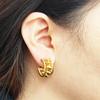 Pendientes de Tejido a Cuadros Rojos de Blogger para Internet, Combinan con Todo, Chapados en Cobre y Oro, Sentido de Alta Gama, Pendientes Encantadores de Nicho Jue Son para Mujer