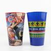 Suministro de vaso de jugo para picnic de 16 oz (450 ml), compatible con impresión por transferencia térmica, película de impresión a plato completo, proceso de serigrafía interior