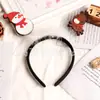 Nuevo Sombrero de Felpa Navideño Dibujo Animado Muñeco de Nieve Navideño Pluma Resorte Aro para el Cabello Niños Fiesta Accesorios para Fotos de Fiesta