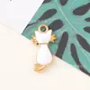 Série Preto e Branco Nuvem Cruz Gato Acessórios Pingente de Liga DIY Corrente de Celular Chaveiro Charme