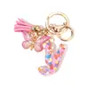 Llavero Colgante de Letra Inglesa Colorido Ins Colgante Simple para Bolso Accesorio Girly Acrílico Pequeño Regalo