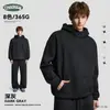 Sudadera con capucha de venta caliente transfronteriza para otoño e invierno, nueva para hombre, 365g, estilo retro americano, forro polar, cuello alto, chaqueta de traje
