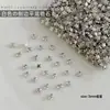Rhinestones de Circonia Biselados de Fondo Plano 5A para Decoración de Uñas Mezcla de Mini Rhinestones Irregulares Decoraciones Blancas Súper Brillantes para Uñas Decoraciones de Rhinestone para Uñas Portátiles