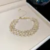 Brillo Galáctico~Pulsera Hueca Tejida con Cristal para Mujer, Estilo Europeo y Americano, Diseño Único, Joyería Moderna y Versátil