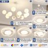 Lámpara de araña para sala de estar Moderna Simple Elegante Iluminación Zhongshan Guangdong Paquete completo para toda la casa Combinación Frijol Mágico Dormitorio Comedor Luz Principal