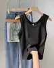 Camisola de Canalé para Mujer Estilo Nuevo Verano 2026, Corte Ajustado, Anti-Exposición, Adecuada para Usar en Capas o Sola, Top Corto Deportivo