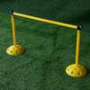 Sinal de treinamento de futebol Rod telescópico vermelho e branco vara escola de condução invertendo treinamento Rod em forma de cobra enrolamento Rod base sinal de obstáculo Rod