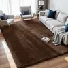 Tapete de seda e lã liso transfronteiriço cobertura total antiderrapante pelúcia tapete de chão para sala de estar fácil de limpar dobrável atacado quarto cama