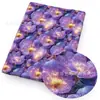 Pintura al óleo de flor de cerezo Viento tridimensional Tela de poliéster y algodón impermeable Tela DIY hecha a mano Mantel de tela, 1Yc50185