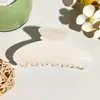 Pasador de Mármol de Lingote Grande de Gama Alta para Mujer, Pasador de Moda para Mujer, Pasador de Tiburón en la Parte Posterior de la Cabeza
