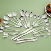 Talheres de Aço Inoxidável 1010 Faca e Garfo de Mesa para Hotel Faca e Garfo Ocidentais Colher de Sobremesa Café Colher de Refeição Garfo e Colher de Mesa Colher de Mesa Atacado