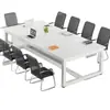 Mesa de Reunião Mesa Longa Simples Moderna Mesa de Escritório Mesa de Reunião de Negociação Mesa Retangular de Reunião de Escritório Mesa de Treinamento