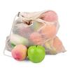 Haitao recomienda la bolsa de malla de algodón puro para verduras más vendida en Amazon con borde de cordón bolsa de malla de algodón orgánico bolsa de protección ambiental