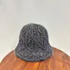 Fumeng - Sombrero de pescador minimalista de punto estilo japonés para mujer, colección otoño/invierno, talla grande, ala ancha, plegable
