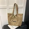 Bolsa Tote Reversível Nova Estilo Outono/Inverno 2026 Estilo Preguiçoso Estampa de Leopardo Camurça Moda Simples