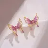 Nuevos Pendientes de Mariposa de Chica Super Hada con Múltiples Diseños, Adecuados para Pendientes de Hada de Verano, Pendientes Versátiles de Lujo Ligero