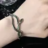 Estilo Coreano Estilo Ins Diseño de Nicho Resistente al Color Estilo Fresco Gama Alta Casa Slytherin Serpiente Anillo para Chica Mujeres