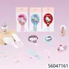 Set de Espejo y Peine para Maquillaje con Espejo, Peine Plegable de Mano Kt, Espejo de Gato para Maquillaje Femenino Dos en Uno