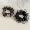 Estilo Coreano Nuevo Organza de Alta Gama Lujo Pedrería Goma para el Cabello Moda Elegante Accesorio para Cola de Caballo