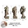 Decoraciones Artísticas Creativas para Sala de Estar, Escultura El Silencio es Oro, Adornos Artesanales Vintage de Resina 16324