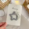 Grampo de BB tecelagem de alta qualidade com textura prateada, temperamento versátil, grampo para cabelo lateral de menina, grampo doce e cool para franja rebelde, acessórios de cabelo, enfeites de cabelo