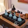 Olla de Aceite Esencial para Spa Tailandés Salón de Belleza Cerámica Hoja Botella de Aceite Esencial Aromaterapia Mezcla Dispensación Bandeja de Spa Set
