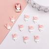 Primavera e verão novo sorvete palito unha arte pequena jóias fresco rosa branco criativo garrafa copo diy acessórios para unhas